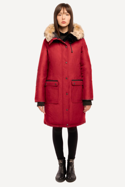 Пуховое пальто Mirabella (Женский; XL; red)